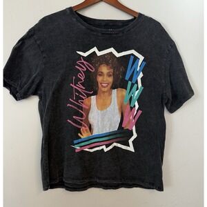 Whitney Houston  Faded Vintage look Oversize Tee Shirt‎ Size M